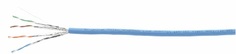 Кабель витая пара F/UTP 6 кат. 4 пары Kramer BC-UNIKat/LSHF-100M 23AWG(0.57 мм), медь, одножильный (solid), внутренний, LSHF, синий, уп/100м