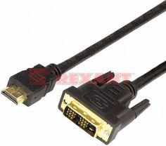 Кабель Rexant 17-6303 HDMI - DVI-D gold, 1.5м, с фильтрами