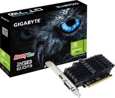 Видеокарта PCI-E GIGABYTE GeForce GT 710 GV-N710D5SL-2GL 2GB Silent Low Profile GDDR5 64bit 28nm 954/5010MHz DVI-I(HDCP)/HDMI RTL