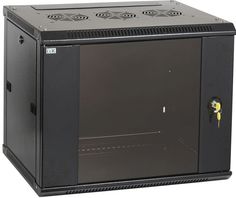 Шкаф ITK LWR5-12U66-GF LINEA W 12U 600x600 мм дверь стекло, RAL9005