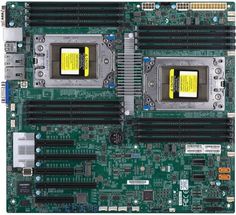 Материнская плата E-ATX Supermicro MBD-H11DSI-O (2*SP3, 16*DDR4 (3200), 10*SATA 6G, M.2, 5*PCIE, 2*Glan, IPMI lan, VGA, COM, 2*USB 3.0, 2*USB 2.0)