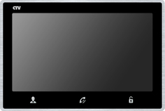 Видеодомофон CTV CTV-M4703AHD CTV-M4703AHD черный 7˝ TFT IPS LCD (16:9), 1024x600, полудуплекс, АС 100-240 В, 12В DC/1A, черный
