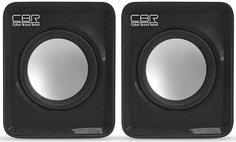 Компьютерная акустика 2.0 CBR CMS 90 CMS 90 Black black, 2х3 Вт, USB, 3.5 мм линейный стереовход, регул. громк., 1 м, ABS-пластик