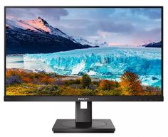 Монитор 27" Philips 275S1AE 2560x1440, 75Hz, IPS, 4 ms, 178°/178°, 300 cd/m, 50M:1, +DVI, black с поворотом экрана