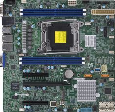 Материнская плата mATX Supermicro MBD-X11SRM-F-B (LGA2066,C422,4*DDR4,8*SATA 6G RAID,M.2,3*PCIE,2*Glan,5*USB3.0,VGA) BULK