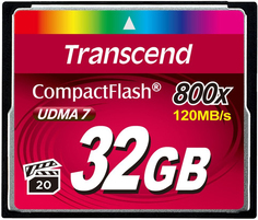 Карта памяти CompactFlash 32GB Transcend TS32GCF800 800x