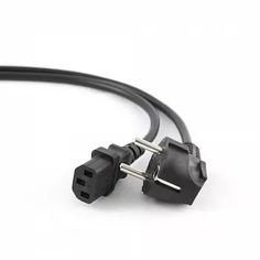 Кабель питания Wize CAC10-EU-C13-5M 5 м, евровилка 3 pin - C13, 10 А, черный, пакет