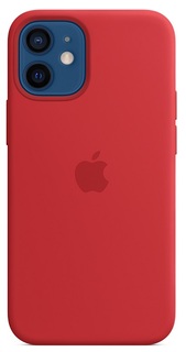 Чехол Apple Silicone Case with MagSafe MHKW3ZE/A для iPhone 12 mini red