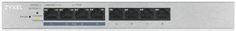 Коммутатор управляемый ZYXEL GS1200-8HPV2-EU0101F 8xGE (4xPoE+), настольный, бесшумный, бюджет PoE 60 Вт
