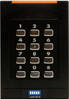 Считыватель HID RPK40 SE Mobile ready с клавиатурой, черный. Работает с картами iClass, iClass SE и HID Prox, AWID, EM4102. Монтаж проводов под винт.