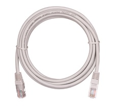 Кабель патч-корд U/UTP 5e кат. 2м Netlan EC-PC4UD55B-BC-LSZH-020-GY-10 2хRJ45/8P8C, T568B, Molded, BC (чистая медь), LSZH нг(B)-HF, серый, уп-ка 10шт