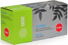 Тонер-картридж Cactus CS-TK580C голубой для Kyocera FS-C5150DN (2800стр.)