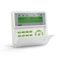 Клавиатура SATEL INT-KLCDR-GR ЖКИ для ПКП INTEGRA и CA-64, 2 строки по 16 символов, зеленая подсветка клавиш и дисплея