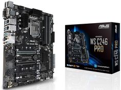 Материнская плата ATX ASUS WS C246 PRO (LGA1151,C246,4*DDR4(2666),8*SATA 6G,2*M.2,6*PCI-E,7.1CH,2*GLan,Wi-Fi,8*USB 3.1/Type-C,HDMI,DVI-D,DP,VGA)