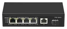Коммутатор неуправляемый GIGALINK GL-SW-G005-04P 4PoE (802.3af/at) порта 1000Мбит/с, 1 Uplink-1000Мб