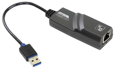 Адаптер сетевой VCOM DU312M USB 3.0 (Am) --> LAN RJ-45 Ethernet 1000 Mbps, Aluminum Shell