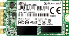 Накопитель SSD M.2 2242 Transcend TS512GMTS430S MTS430 512GB SATA 6Gb/s TLC 3D NAND 560/500MB/s 80K/85K IOPS MTBF 1M