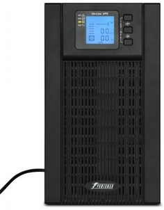 Источник бесперебойного питания Powerman Online 3000 Plus LCD, двойного преобразования, 3000ВА, 2700Вт, 2 евророзетки, USB, RS232, слот SNMP, защита R