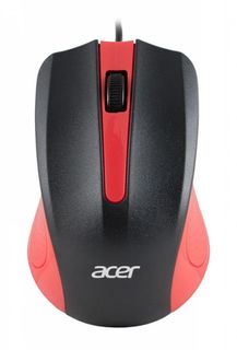 Мышь Acer OMW012 ZL.MCEEE.003 черный/красный 1200dpi USB (3but)