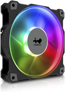 Вентилятор для корпуса InWin Jupiter AJ120 6139243 120x120x25mm, 500-1800rpm, 70.32 CFM, 35 dBA, Addressable RGB, 4-pin PWM (Single pack)