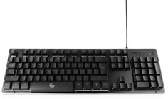 Клавиатура Gembird KB-G400L USB, металл. корпус, подсветка 3 цвета, 1.75м