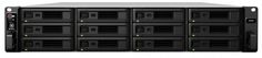 Сетевое хранилище Synology SA3400 12x3.5/2.5" HDD/SSD SATA,SAS, RAID JBOD/0/1/5/6/10, 4хGbLAN, 2x10GbLAN, 2xUSB 3.0, 2U, без HDD