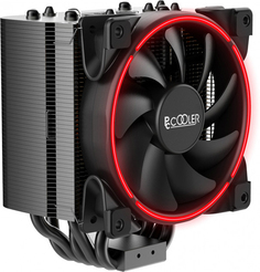 Кулер PCCooler GI-H58UB CORONA R LGA2066/2011/1366/115X/775/AM4/3/3+/AM2/2+/FM1/2/2+ (TDP 240W, 120mm PWM SilentPro Red LED FAN, 5 тепловых трубок 8мм