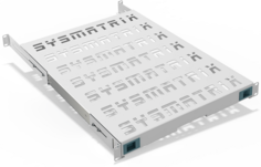 Полка выдвижная SYSMATRIX SH 8104.700 для шкафов глубиной 800-1000мм.,цвет серый (RAL 7035)