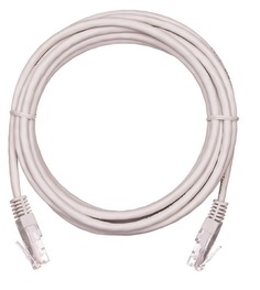 Кабель патч-корд U/UTP 5e кат. 0.5м Netlan EC-PC4UD55B-005-GY-10 2хRJ45/8P8C, T568B, Molded, CCA, PVC нг(B), серый, уп-ка 10шт.