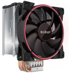 Кулер PCCooler GI-X5R V2 S775/115X/20XX/AM2/AM3/AM4 ( TDP 160W, вент-р 120мм с PWM, Red LED FAN, 5 тепловых трубок 6мм, 1000-1800RPM, 26.5dBa)