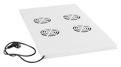 Вентиляторный модуль Cabeus TRAY-100 с 4-я вентиляторами для установки в напольные шкафы серии SH-05C, ND-05C глубиной 1000мм