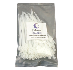 Стяжка нейлоновая не открывающаяся Cabeus GTSC-110 безгалогенная (halogen free), 110x2.5мм, под винт (100 шт)