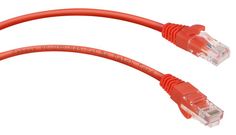 Кабель патч-корд U/UTP 5e кат. 0,5м. Cabeus PC-UTP-RJ45-Cat.5e-0.5m-RD неэкранированный, красный