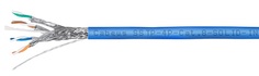 Кабель витая пара S/FTP 8 кат. 4 пары Cabeus SSTP-4P-Cat.8-SOLID-IN-LSZH-BL-100 22AWG(0.60 мм), медь