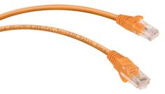 Кабель патч-корд U/UTP 5e кат. 0.5м Cabeus PC-UTP-RJ45-Cat.5e-0.5m-OR-LSZH неэкранированный, оранжевый