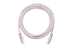 Кабель патч-корд U/UTP 5e кат. 2м Netlan EC-PC4UD55B-BC-PVC-020-GY-10 2хRJ45/8P8C, T568B, Molded, BC (чистая медь), PVC нг(B), серый, уп-ка 10шт.