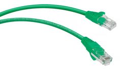Кабель патч-корд U/UTP 5e кат. 1м. Cabeus PC-UTP-RJ45-Cat.5e-1m-GN-LSZH неэкранированный, зеленый