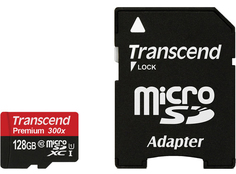 Карта памяти MicroSDXC 128GB Transcend TS128GUSDU1 Class 10 UHS-I (SD адаптер)