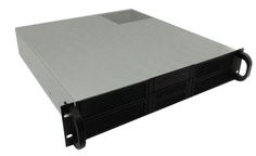 Корпус серверный 2U Procase RE204-D4H2-M-45 4x5.25+2HDD,черный,без блока питания,глубина 450мм,mATX 9.6"x9.6"