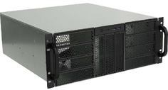 Корпус серверный 4U Procase RE411-D11H0-E-55 черный, 11x5.25+0HDD, без БП, глубина 550мм,MB EATX 12"x13"