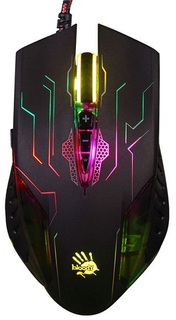 Мышь A4Tech Bloody Q51 черная/рисунок, 3200dpi, USB, 8 кнопок