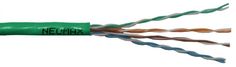 Кабель витая пара U/UTP 5e кат. 4 пары Neomax NM10111 24AWG(0.51 мм), медь, одножильный (solid), внутренний, LSZH, зелёный, уп/305м