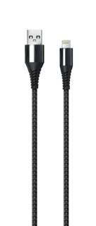 Кабель интерфейсный Red Line Razor УТ000015531 USB-Lighting, черно-серый