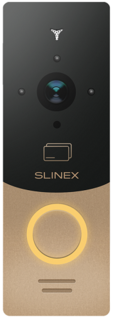 Вызывная панель Slinex ML-20CR ML-20CR Gold+Black со встр.контроллером и счит.бескон.карт EM-Marin/CMOS/1,0 Мп/120°/0,01Люкс/ИК до 15м, Gold/Black