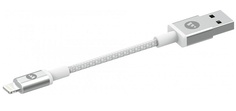 Кабель Mophie 409903217 USB-A to lightning, 9см, белый