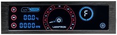 Панель управления Lamptron CM430 LAMP-CM430BRB сенсорная, 30Вт/канал x4, PWM, черная, красная/синяя подсветка дисплея