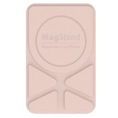 Держатель SwitchEasy GS-103-158-221-140 MagStand Leather Stand для зарядного устройства Apple MagSafe. Совместимо с Apple iPhone 12 и 11, розовый