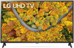 Телевизор LG 43UP75006LF черный/Ultra HD/60Hz/DVB-T/DVB-T2/DVB-C/DVB-S/DVB-S2/USB/WiFi/Smart TV