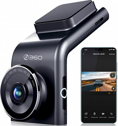 Видеорегистратор Xiaomi 360 G300H Dash Cam 2304x1296, 160°, 2,9 Мп, IPS 2", Wi-Fi, microUSB, microSD, black