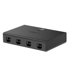 Коммутатор UGREEN 30346 USB 2.0 Type-B sharing switch 4x1, черный